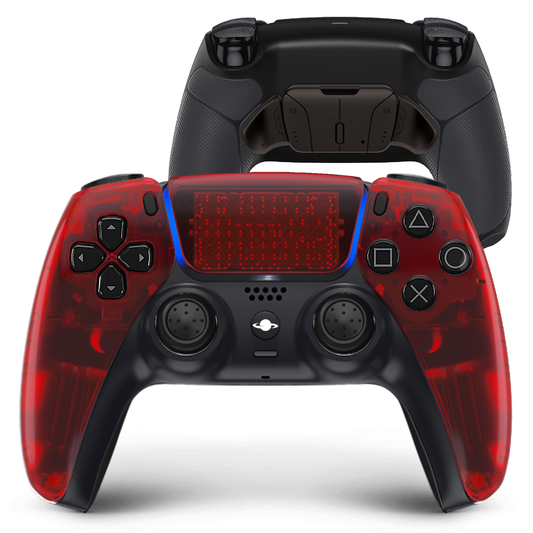 Controlador personalizado de PS5 'Rojo transparente'