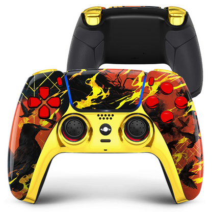 PS5 Custom Controller 'Raven Inferno' (Style Version)